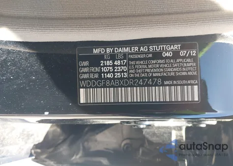 2013 Mercedes-Benz C 300 Luxury 4Matic/Sport 4Matic from USA, damaged, VIN WDDGF8ABXDR247478